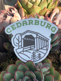 Covered Bridge Vinyl Sticker