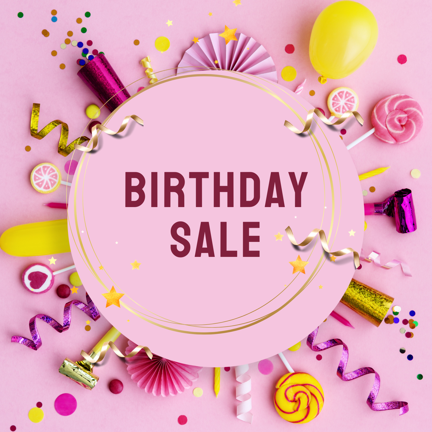 Birthday Sale Rack