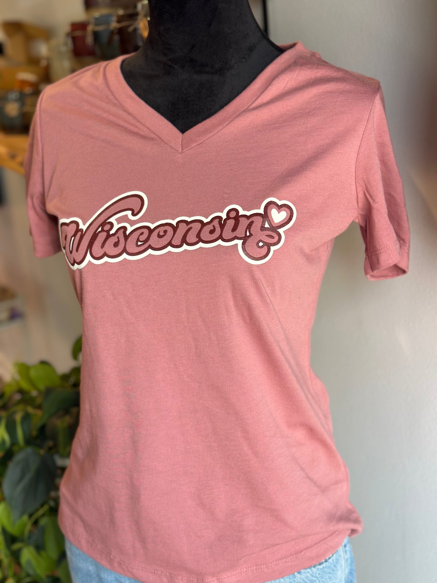 Wisconsin Love V-Neck T-shirt