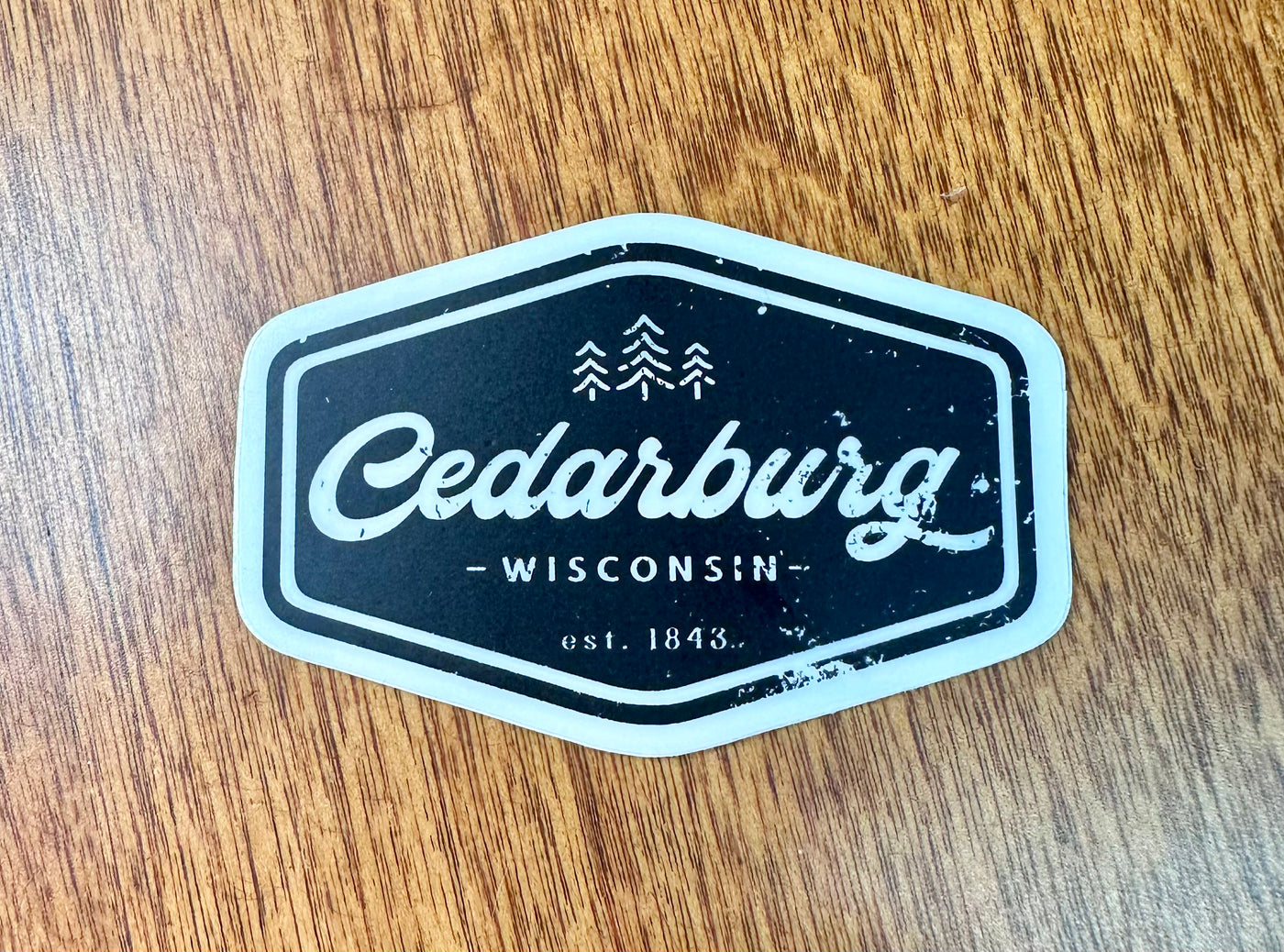 Vintage Cedarburg Vinyl Sticker