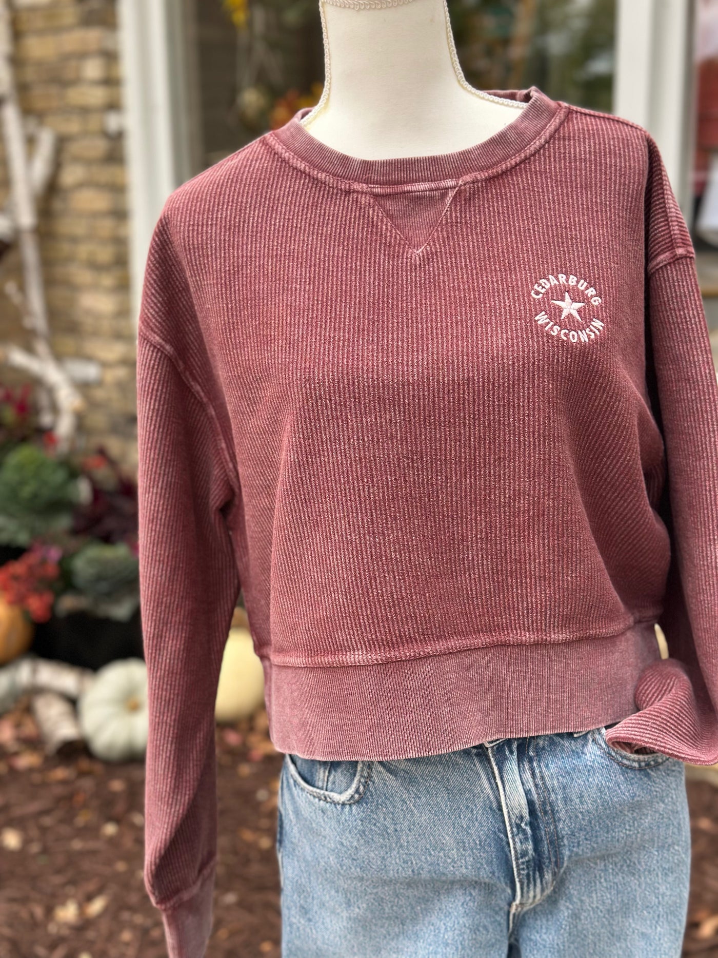 Corded Cedarburg Star Boxy Pullover