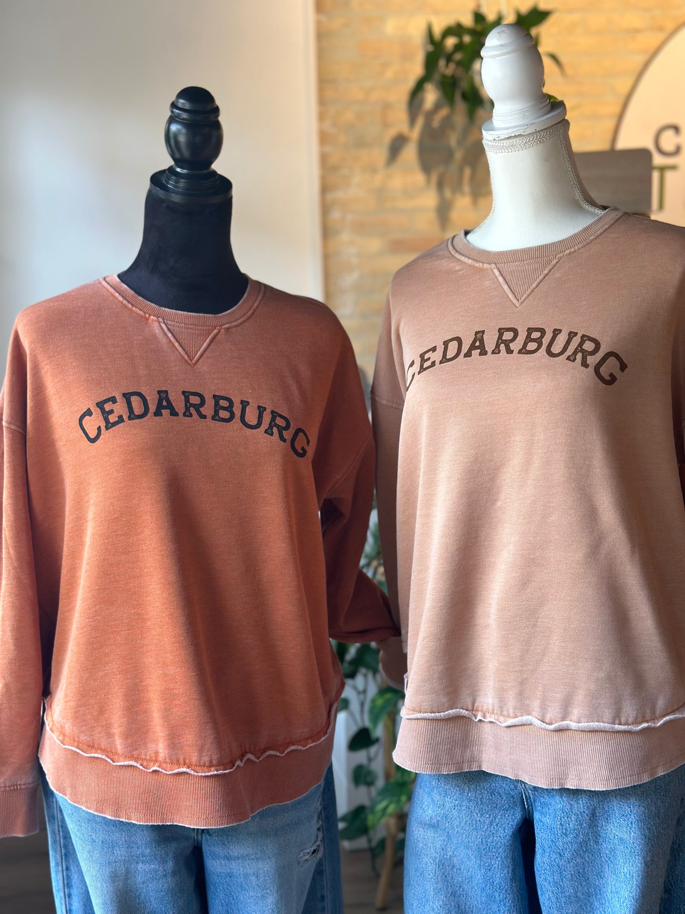 Cedarburg Women's Burnout Crewneck