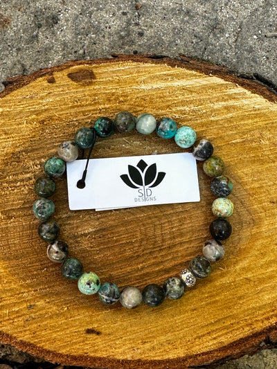 Semi Precious Stone Stretch Bracelet