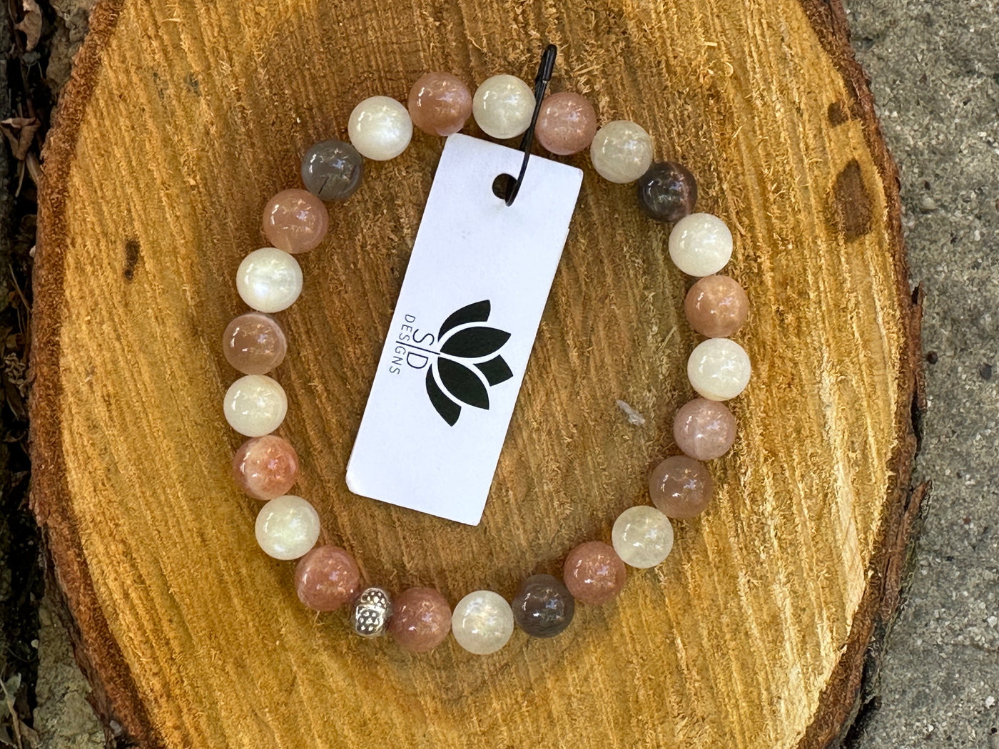 Semi Precious Stone Stretch Bracelet