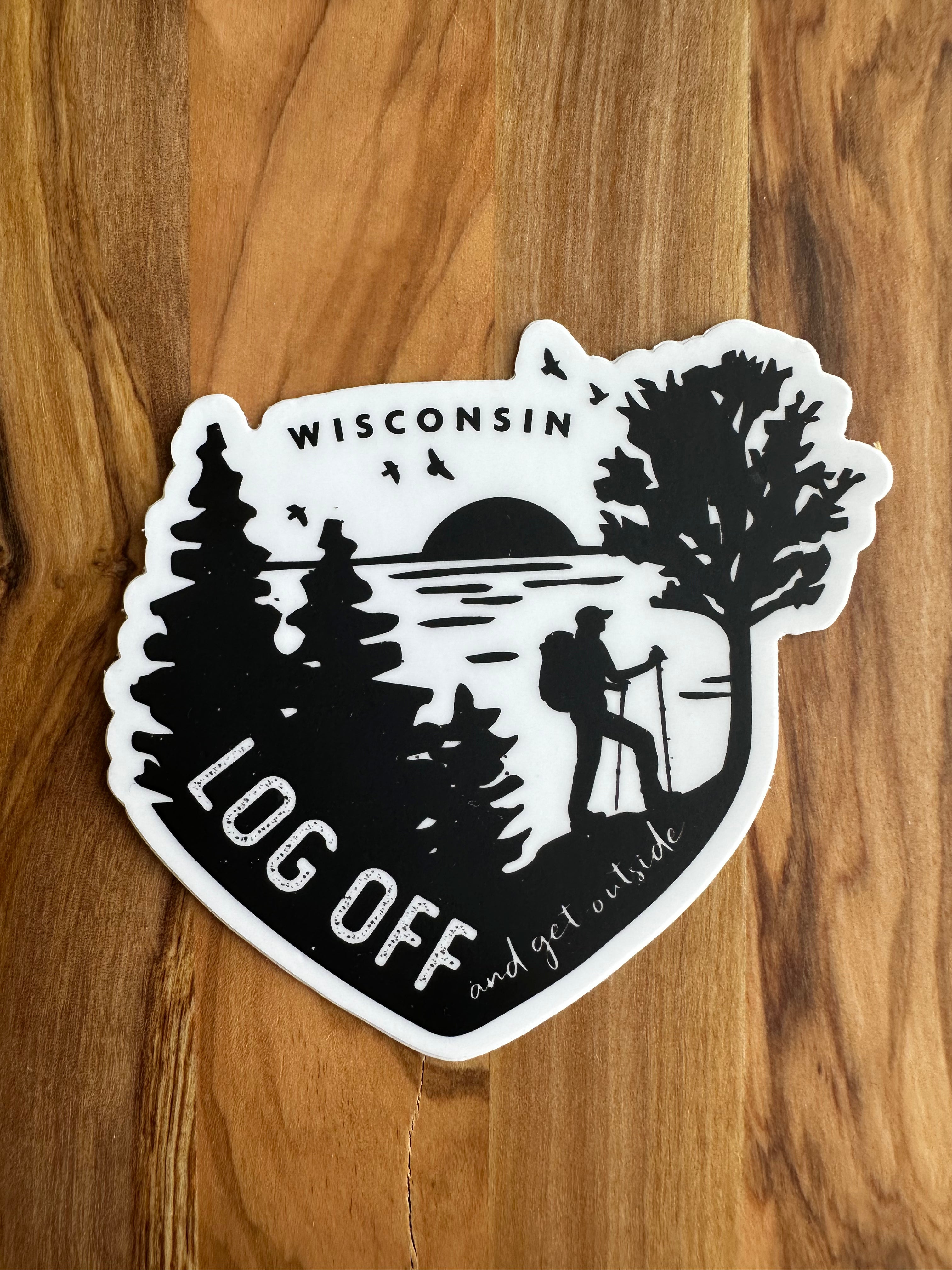 Log Off Sticker – Cedarburg Threads