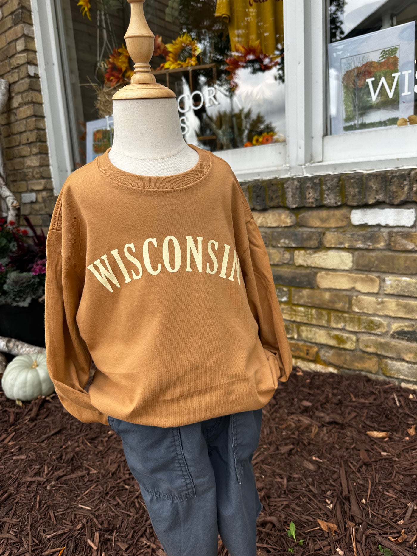 Wisconsin Youth Heavyweight Long Sleeve Tee