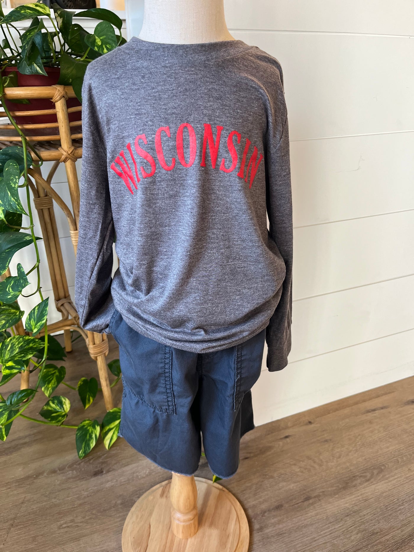 Wisconsin Youth Triblend Long Sleeve Tee