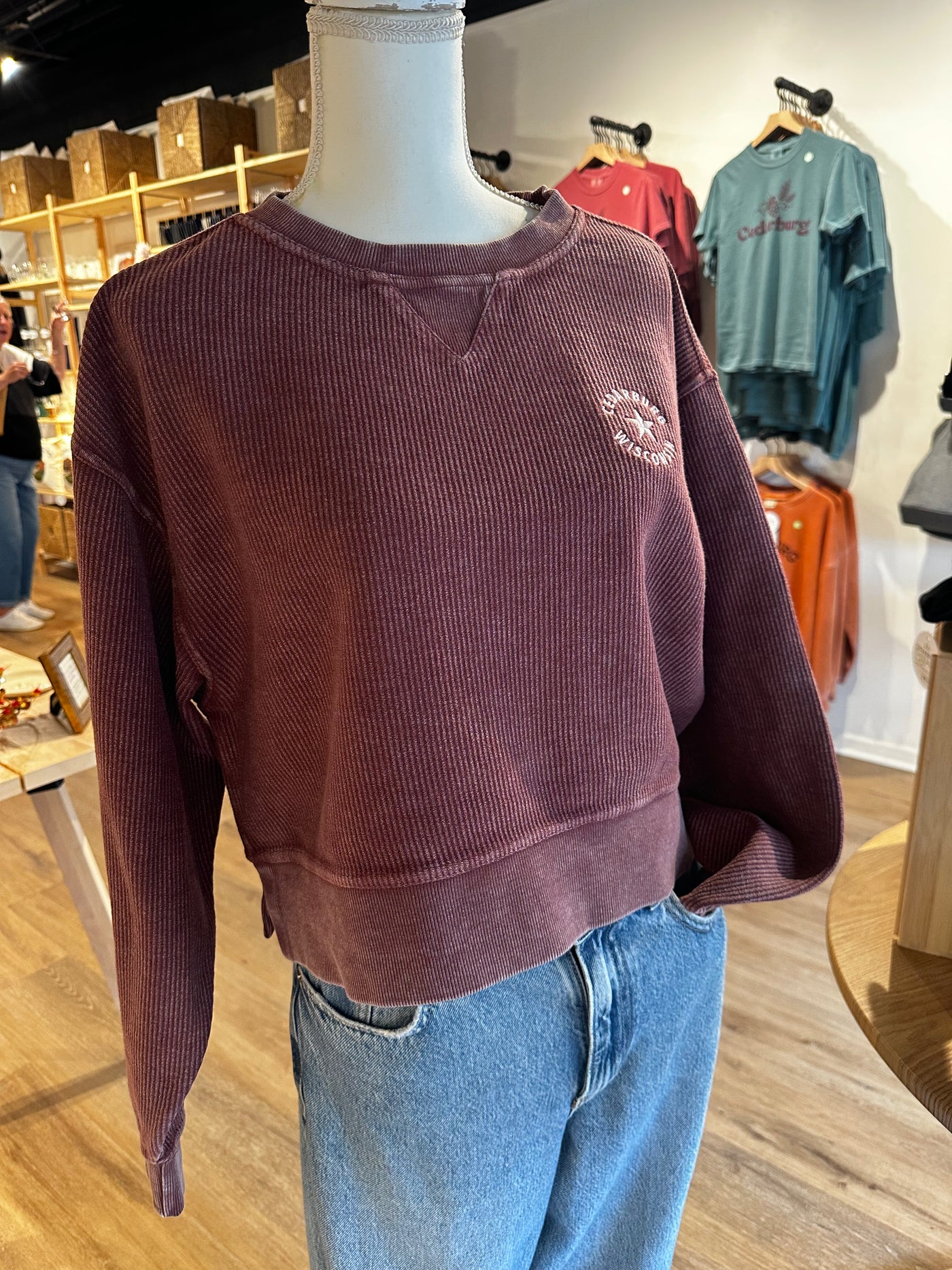 Corded Cedarburg Star Boxy Pullover