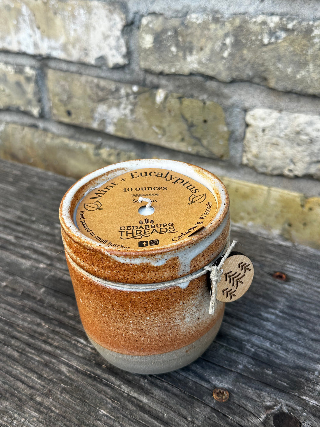 Fresh Mint + Eucalyptus Soy Candle – Cedarburg Threads