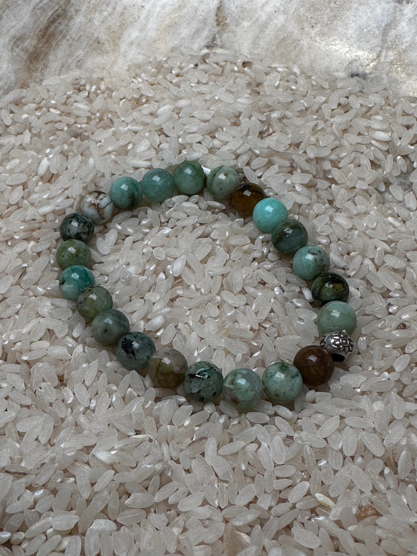 Semi Precious Stone Stretch Bracelet