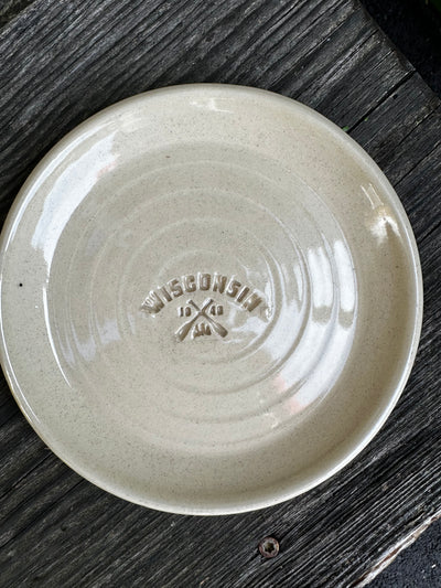 Stamped Ceramic Plate