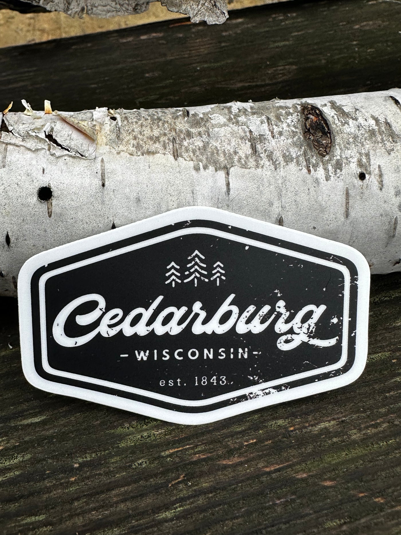 Vintage Cedarburg Vinyl Sticker