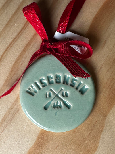 Cedarburg/Wisconsin/Tree Handmade Ceramic Ornament