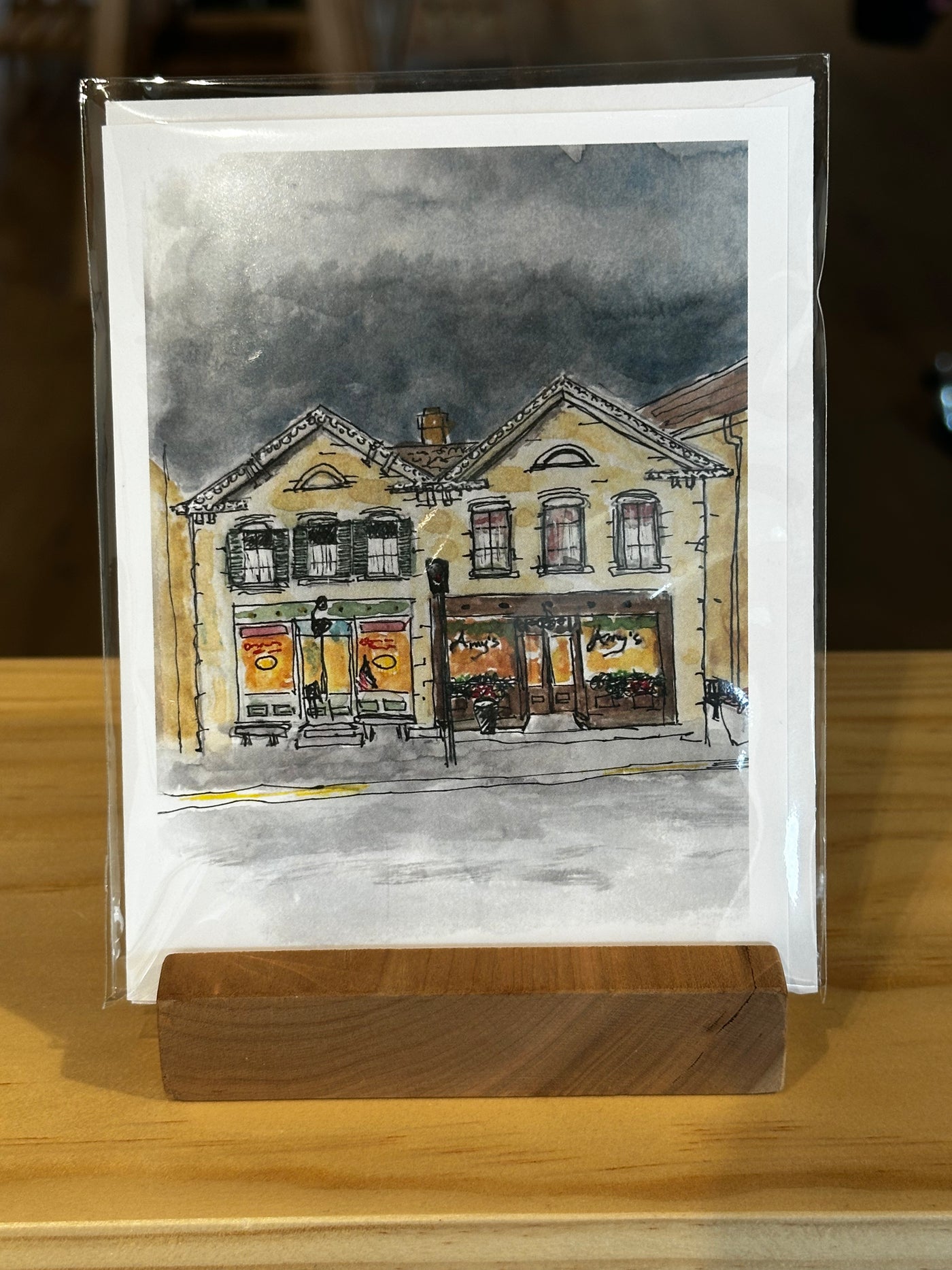 Cedarburg Watercolor and Pen Card with Envelope