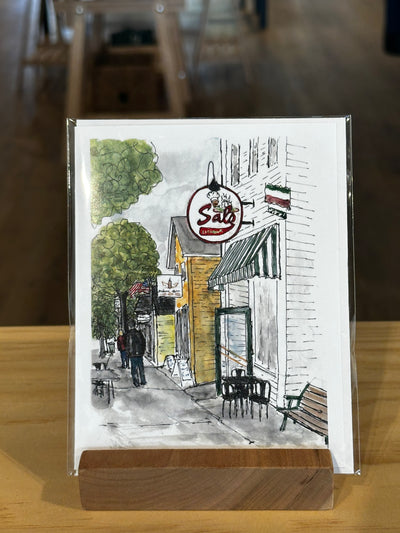 Cedarburg Watercolor and Pen Card with Envelope