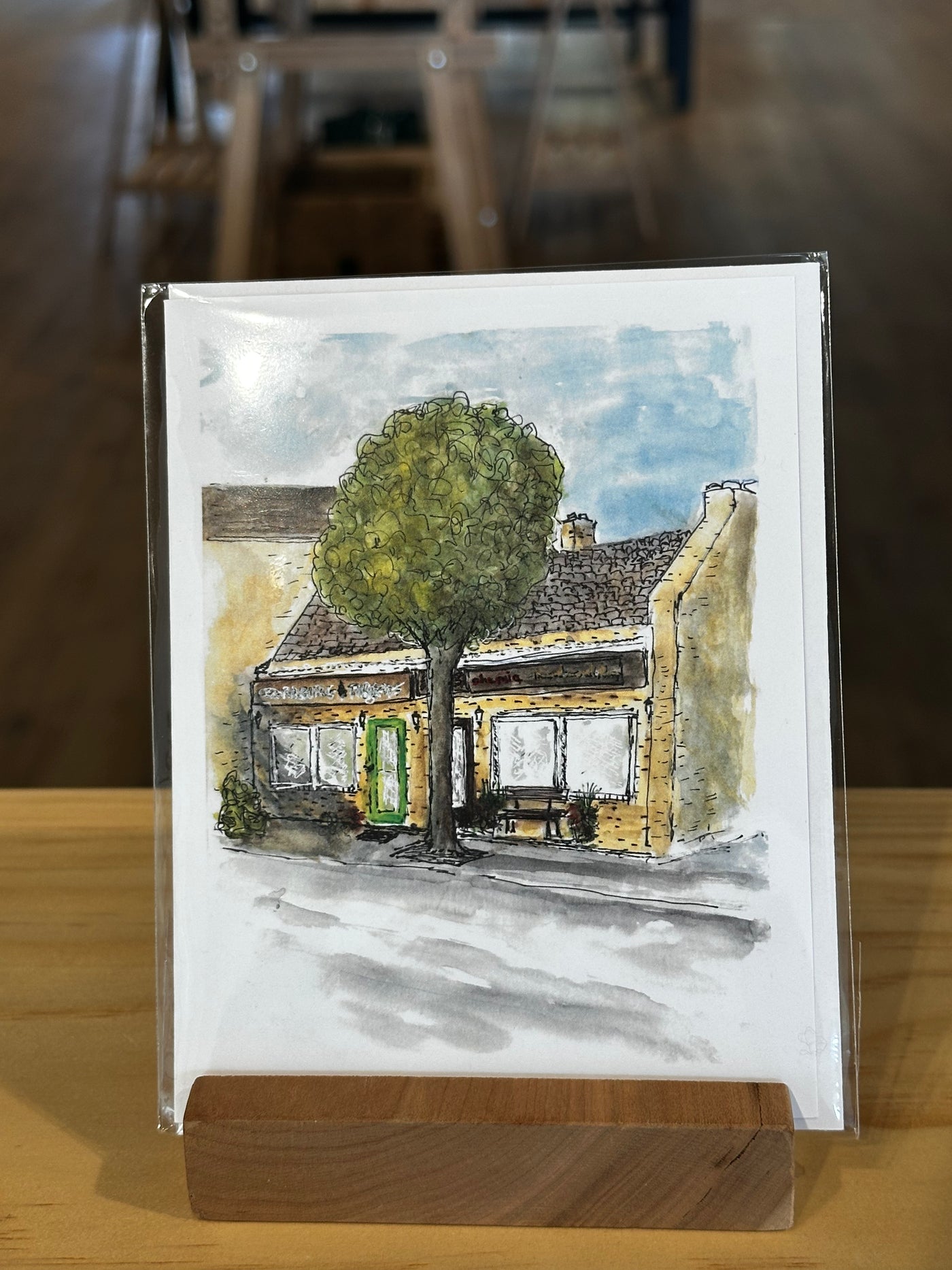 Cedarburg Watercolor and Pen Card with Envelope