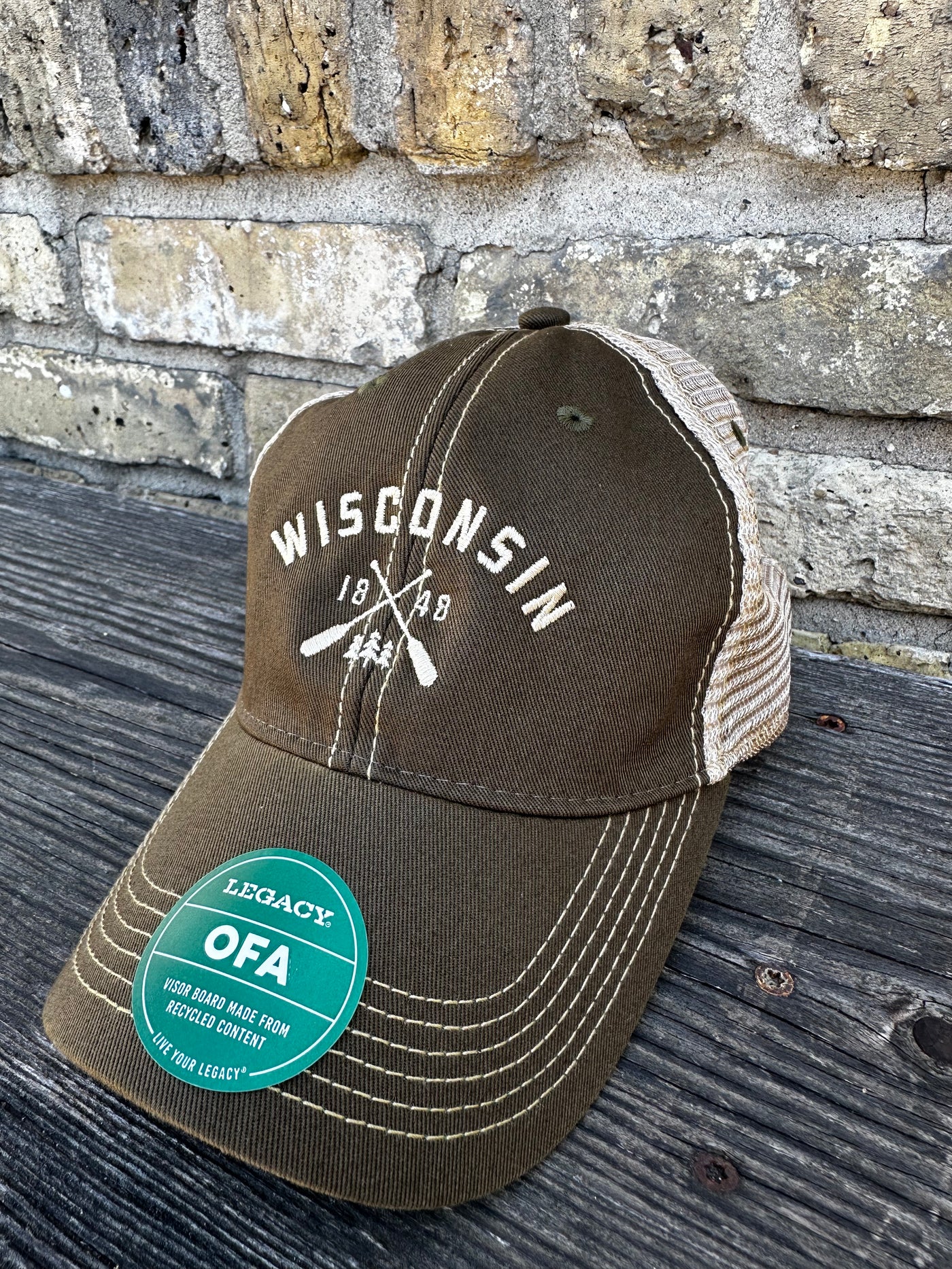 Wisconsin Paddle Denim Trucker Hat