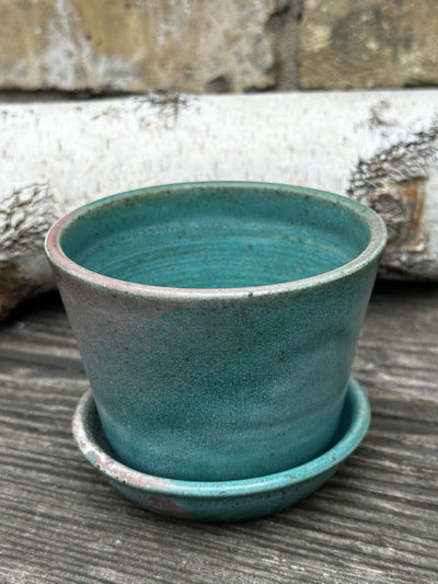 Ceramic Planter and saucer