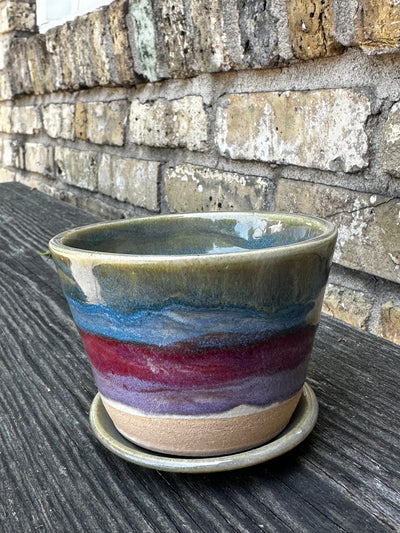 Ceramic Planter and saucer
