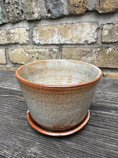 Ceramic Planter and saucer