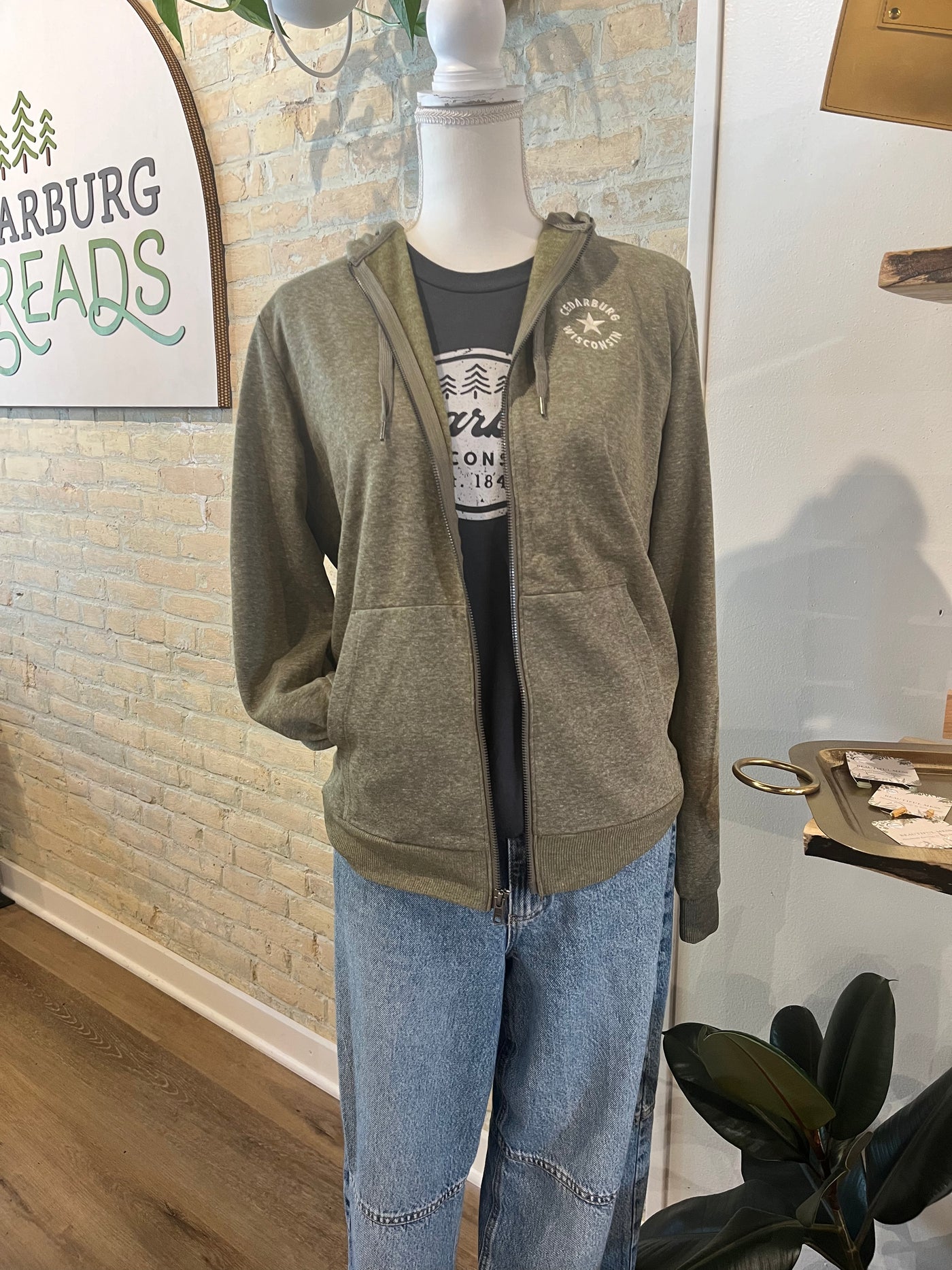 Cedarburg Star Full Zip Triblend Hoodie