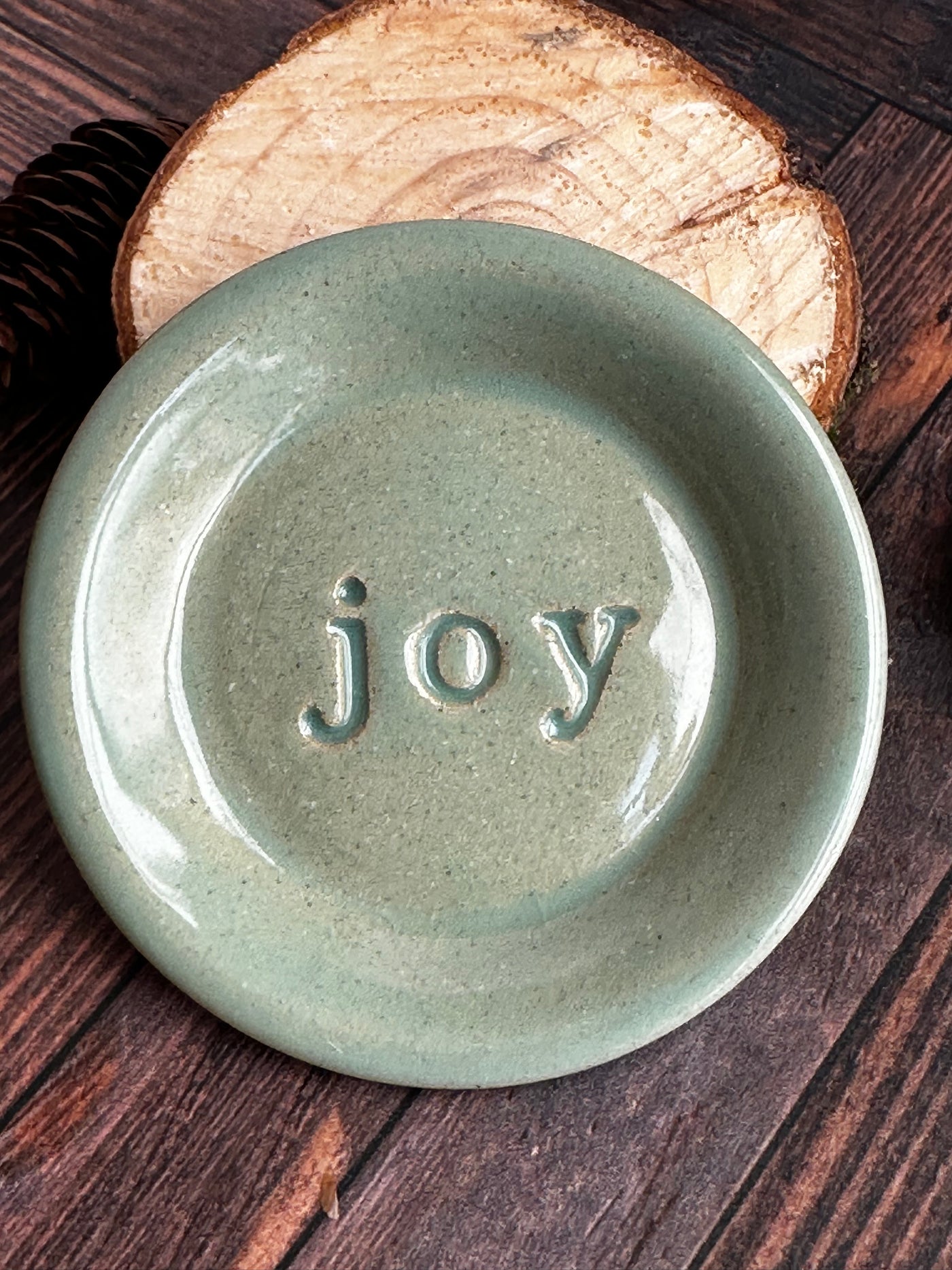Succulent Joy Ceramic Wish Dish