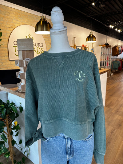 Corded Wisconsin Roots Boxy Pullover