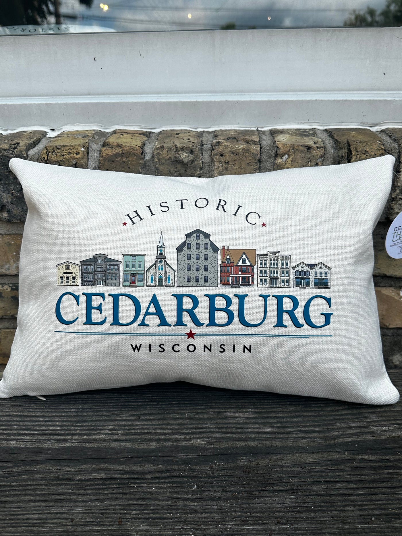 Downtown Cedarburg Lumbar Pillow