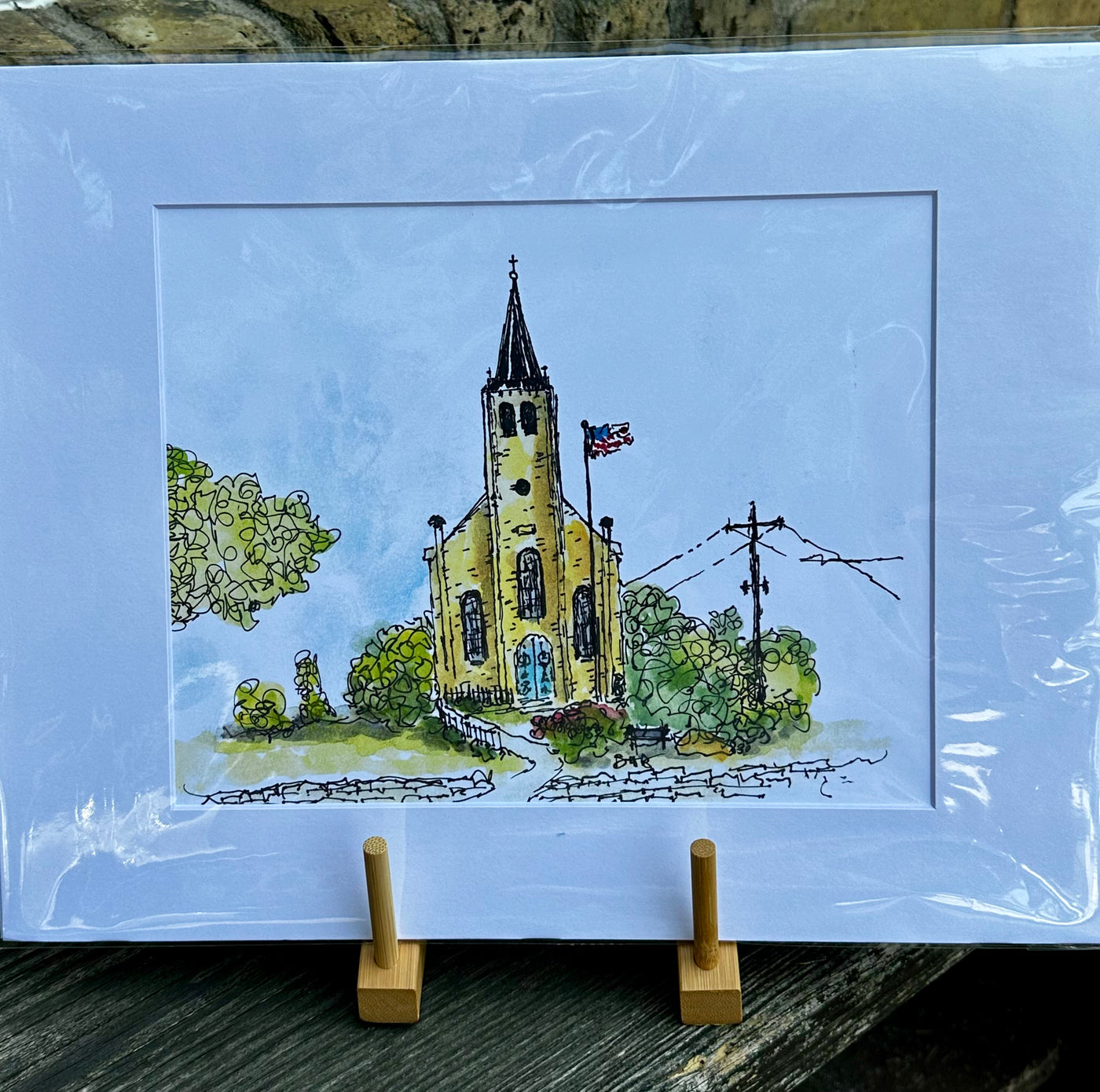 Cedarburg Watercolor and Pen Print