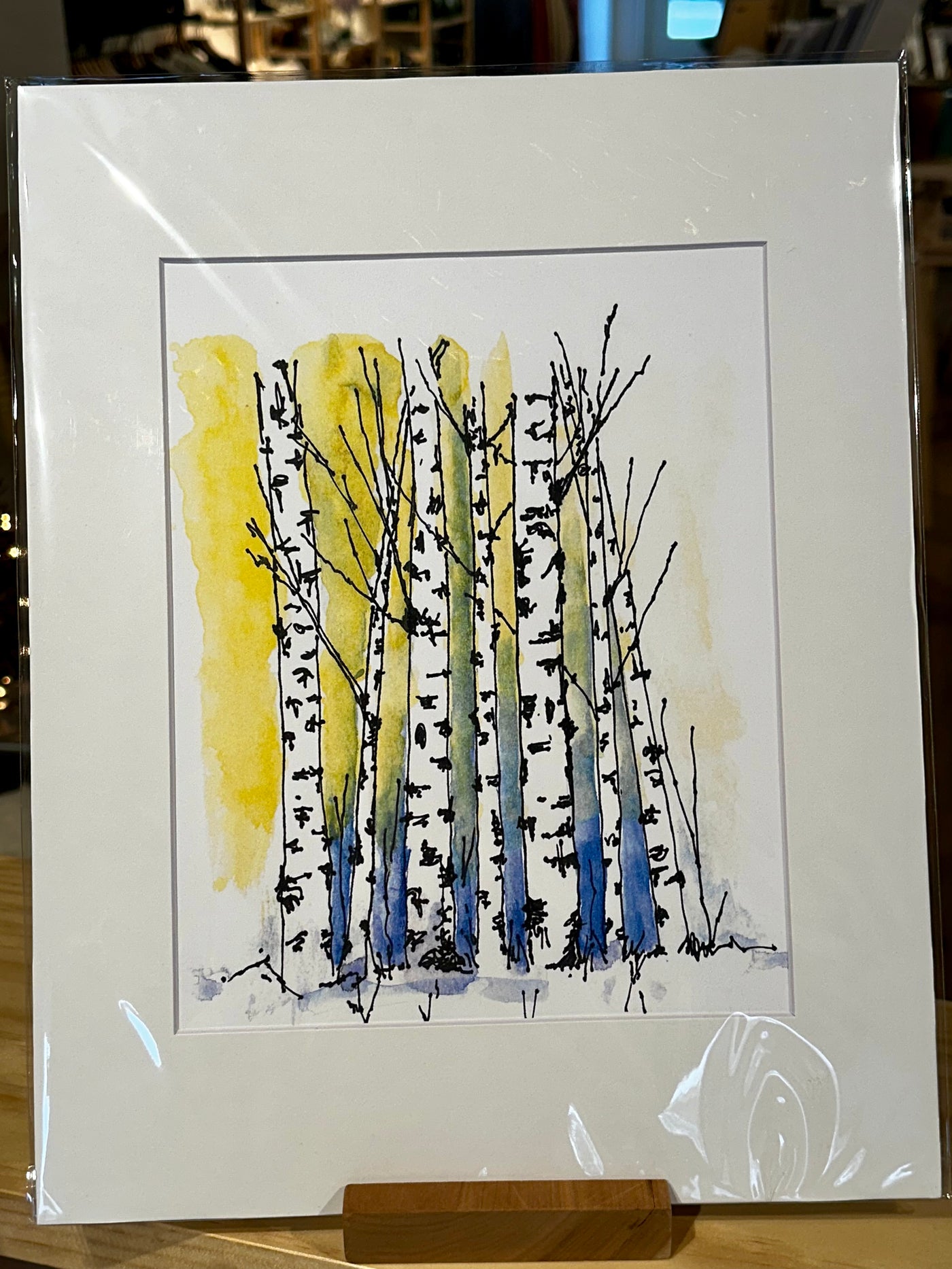 Watercolor and Pen Print- Winter