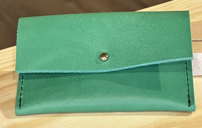 Leather Button Wallet