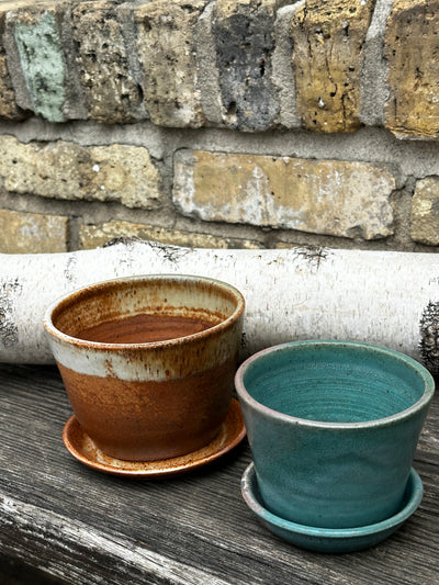 Ceramic Planter and saucer