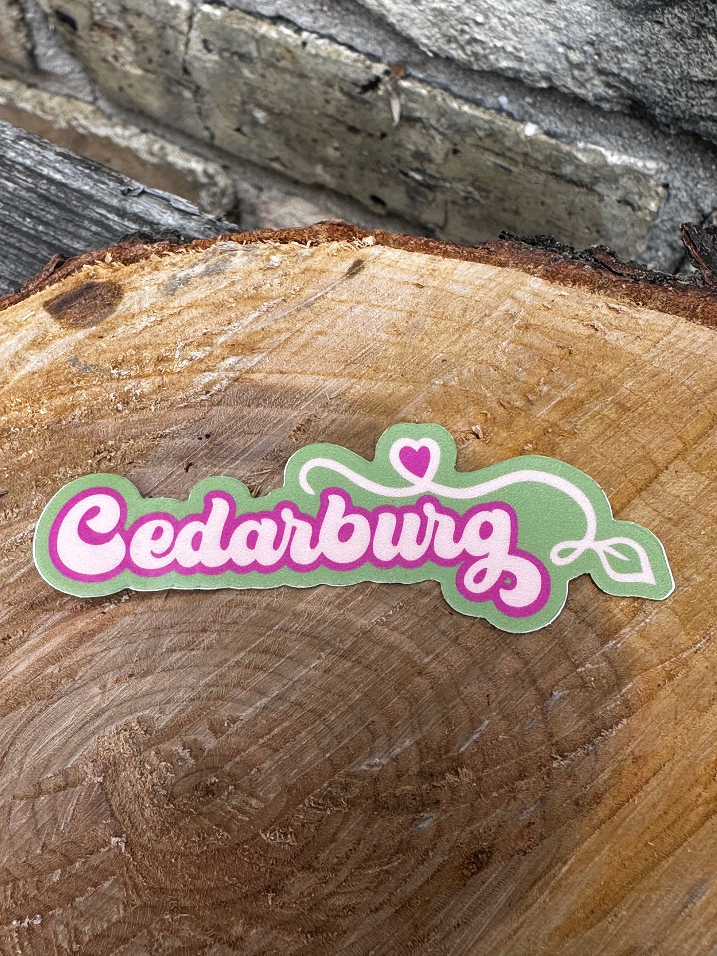 Cedarburg Love Vinyl Sticker