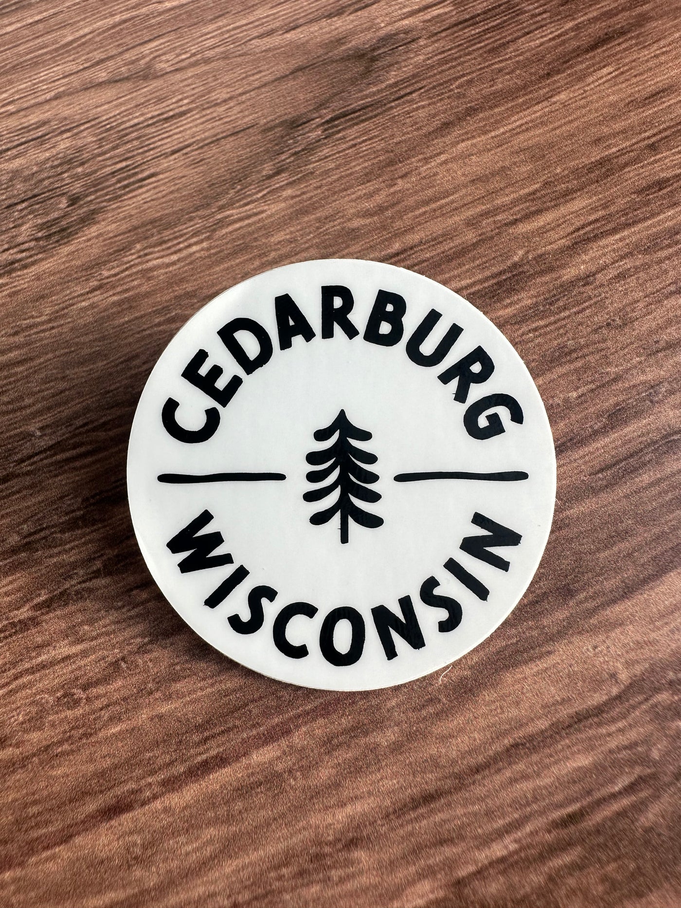 Circle Cedarburg Sticker - Local Delivery