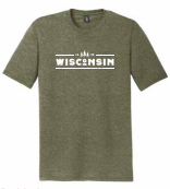 Military Green Frost Wisconsin 1848 unisex short sleeve t-shirt