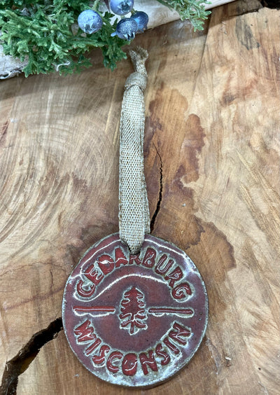 Cedarburg/Wisconsin/Tree Handmade Ceramic Ornament