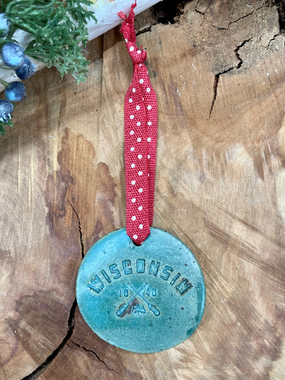 Cedarburg/Wisconsin/Tree Handmade Ceramic Ornament