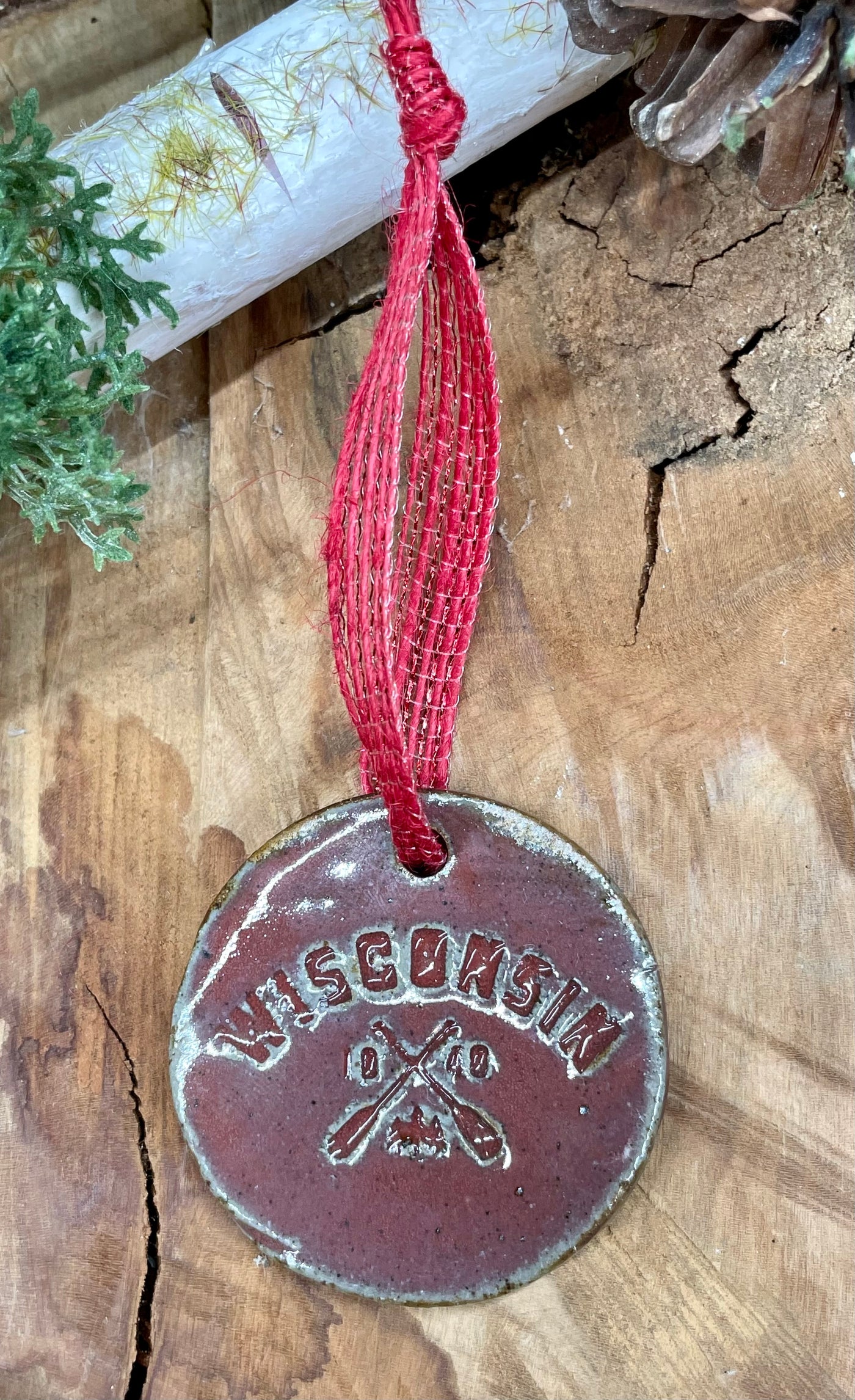 Cedarburg/Wisconsin/Tree Handmade Ceramic Ornament