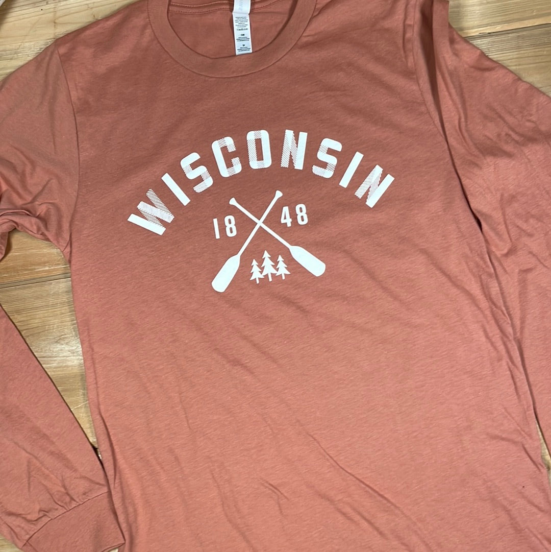 Wisconsin Paddle Long Sleeve Unisex Tee