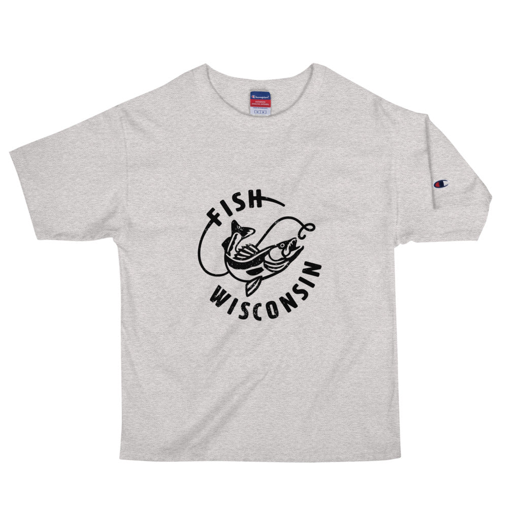 Fish Wisconsin Men's Champion T-Shirt | 2 colors