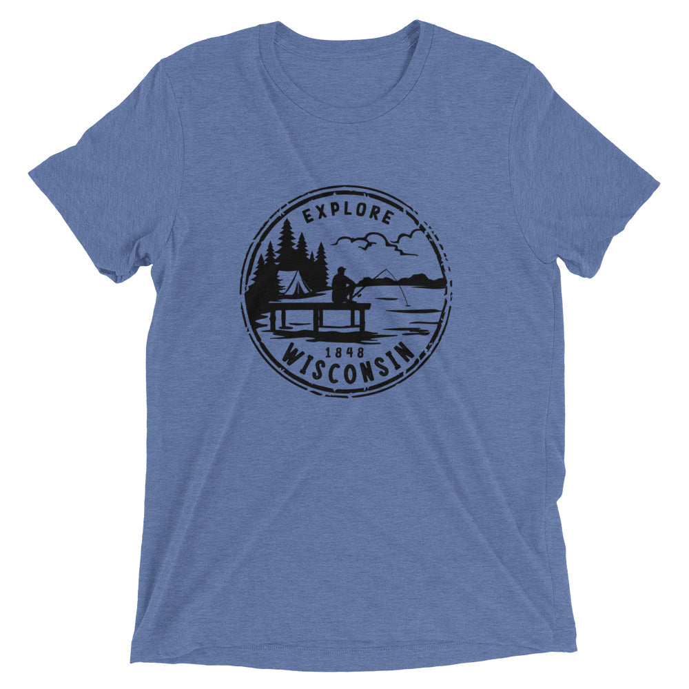 Explore Wisconsin Keeper Short sleeve triblend t-shirt