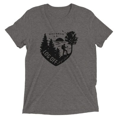 Grey Triblend Log Off Unisex T-shirt